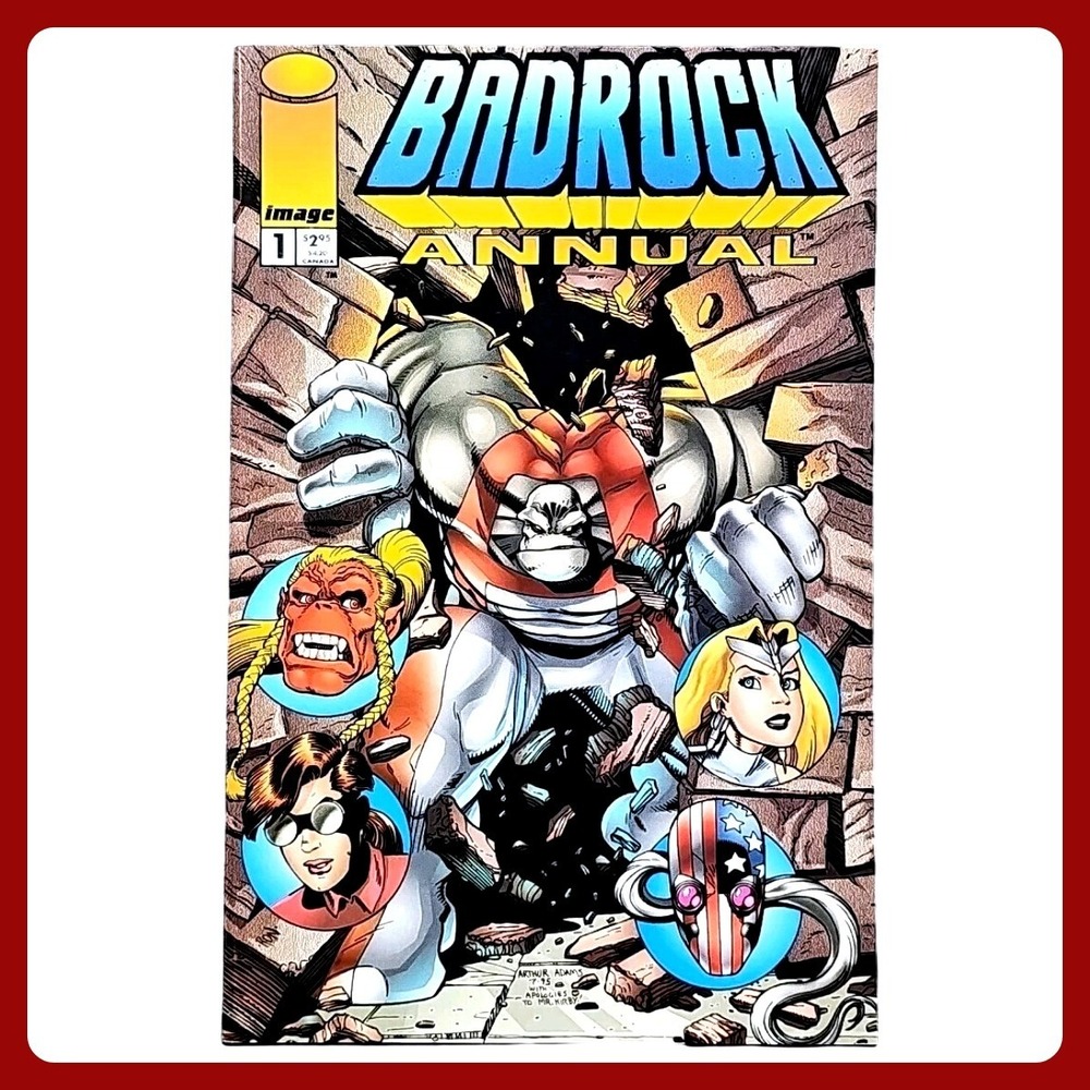Image Comics Badrock Annual 1 1995 Rob Liefeld Youngblood Variant NM Rare Comic